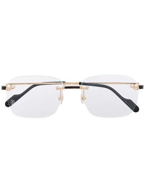 cartier rimless eyewear|cartier glasses clear lens.